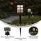 Flash Furniture Halsey Brown Lantern Style LED Solar Lights Weather Resistant Outdoor Solar Powered Lights, 8PK DN-SL106-8-BR-GG - alternate 7